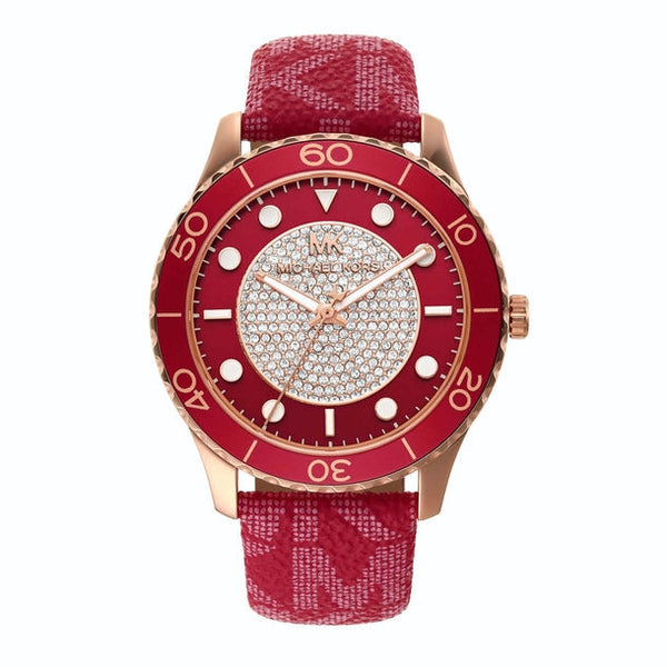 Michael Kors Runway Analogue Red Dial Women's Watch  MK7179 - Big Daddy Jewelry
