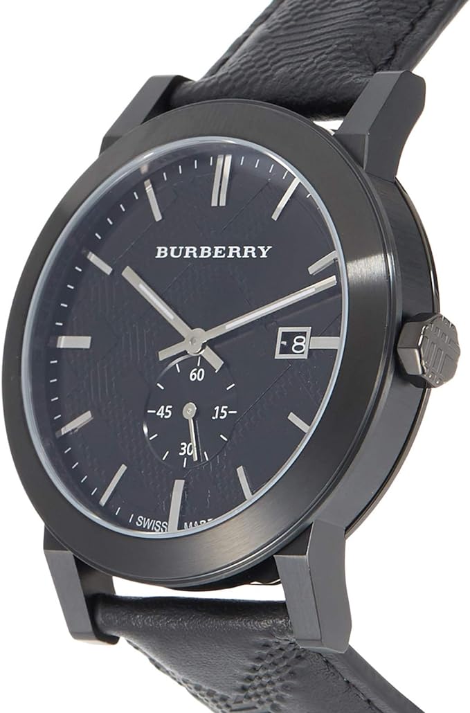 Burberry City Black Leather Strap Men's Watch BU9906 - Big Daddy Jewelry #3