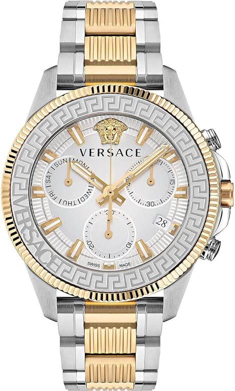 Versace Greca Action Chronograph Two-Tone Men's Watch  VE3J00522 - Big Daddy Jewelry