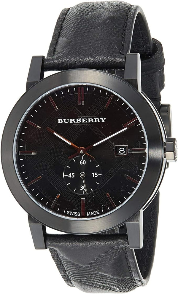 Burberry City Black Leather Strap Men's Watch  BU9906 - Big Daddy Jewelry