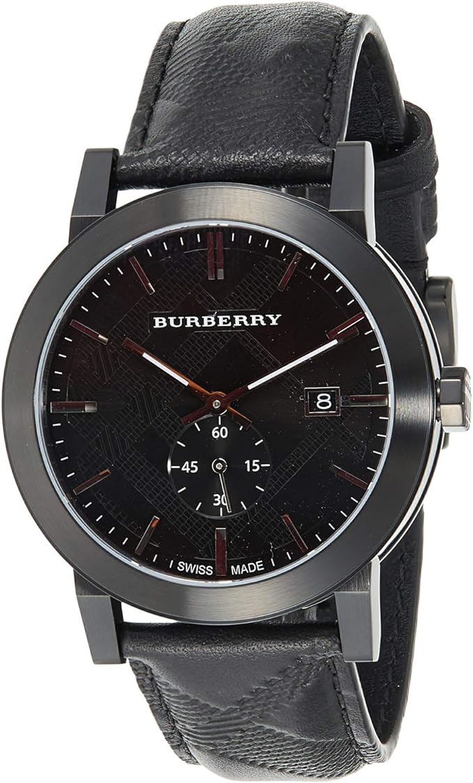 Burberry City Black Leather Strap Men's Watch  BU9906 - Big Daddy Jewelry