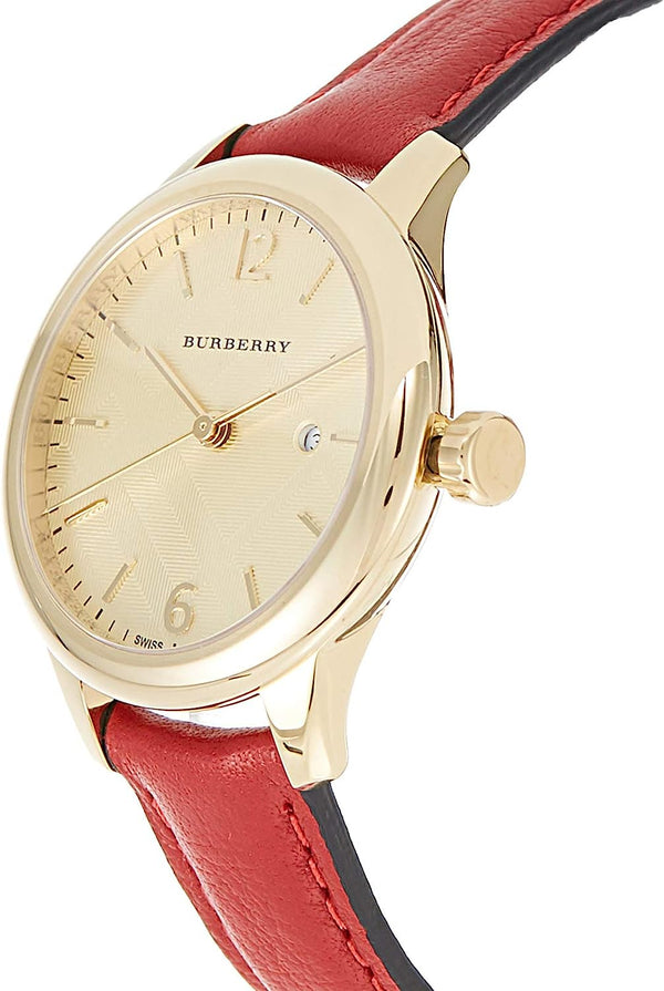 BURBERRY Ladies The Classic Round Leather Strap Women's Watch BU10102 - Big Daddy Jewelry #2