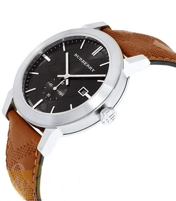 Burberry Men’s Swiss Made Leather Strap Black Dial Men's Watch BU9905 - Big Daddy Jewelry #2