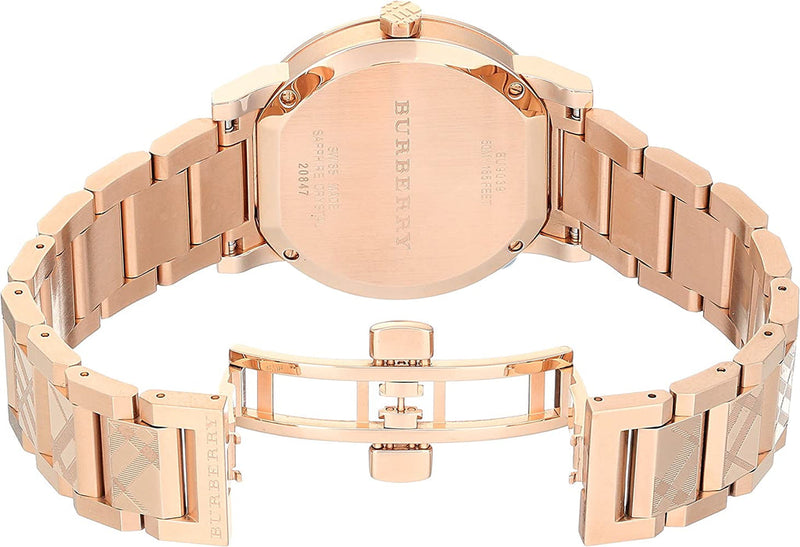 Burberry Rose Gold-Tone Dial Stainless Steel Quartz Women's Watch BU9039 - Big Daddy Jewelry #3