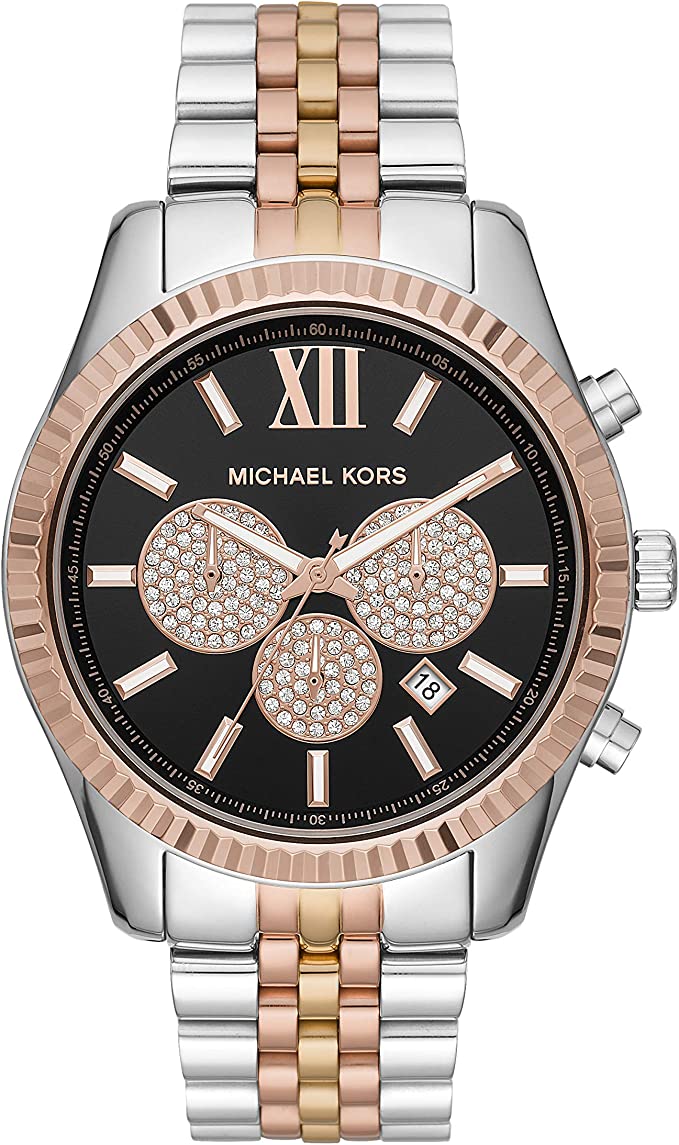 Michael Kors Lexington Tri Tone Men's Watch  MK8714 - Big Daddy Jewelry