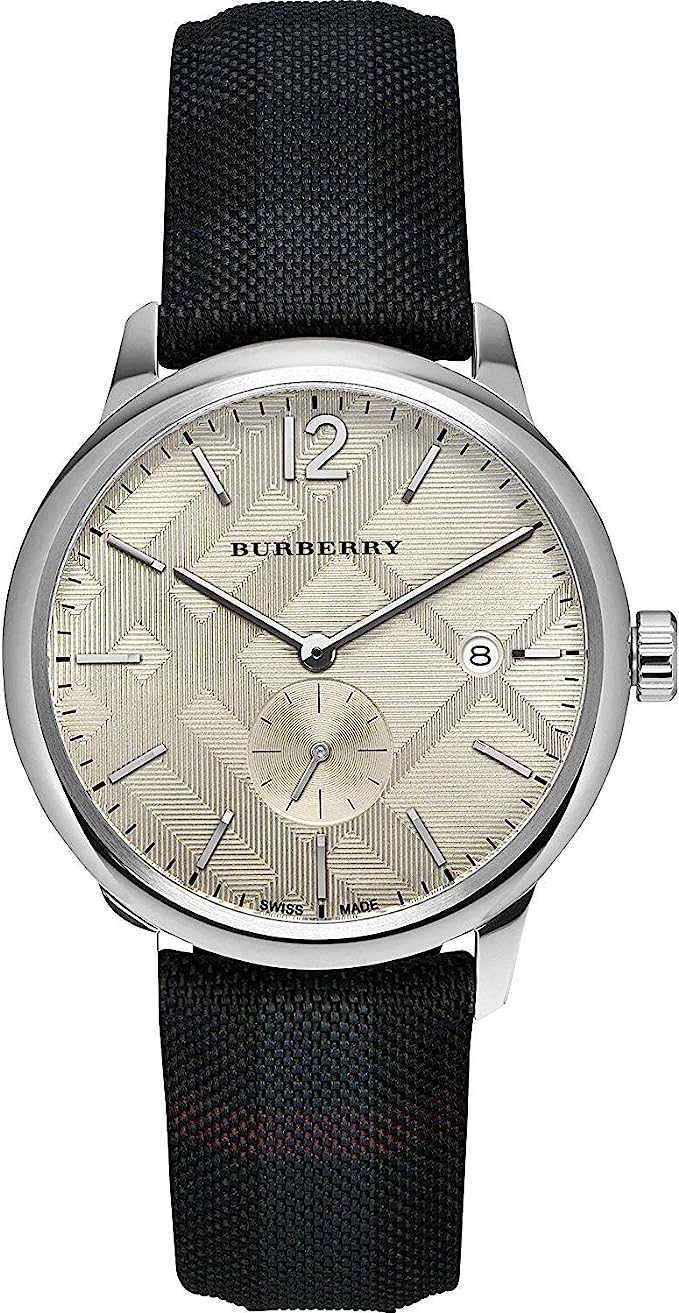Burberry Men's Check Stamped Round Dial Men's Watch  BU10008 - Big Daddy Jewelry