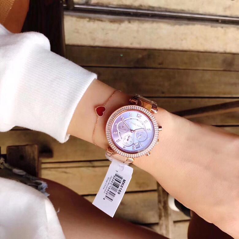 Michael Kors Parker Chronograph Purple Dial Rose Ladies Watch MK6169 - Big Daddy Jewelry #6