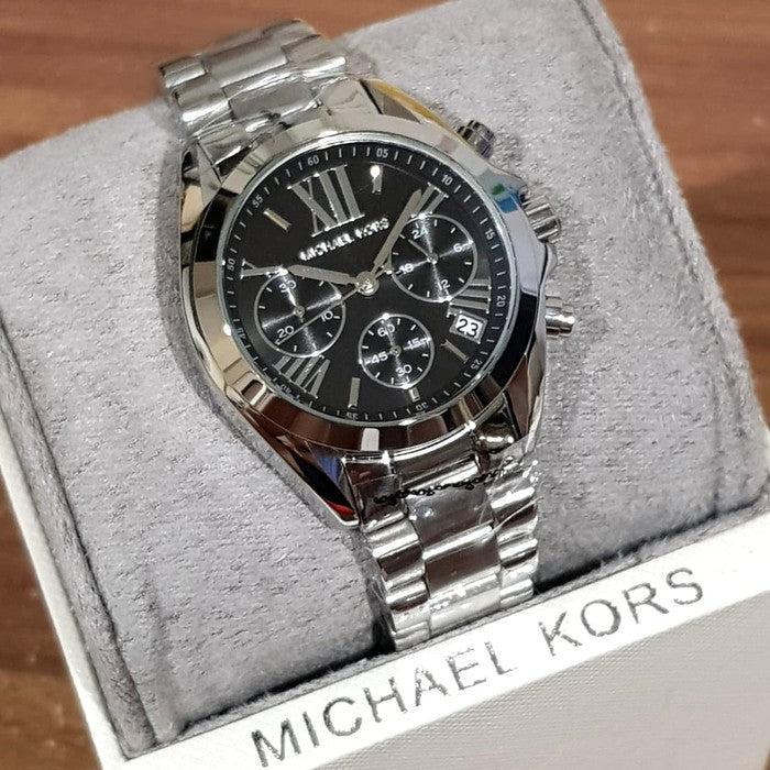 Michael Kors Bradshaw Chronograph Black Dial Silver Unisex Watch MK5705 - Big Daddy Jewelry #6