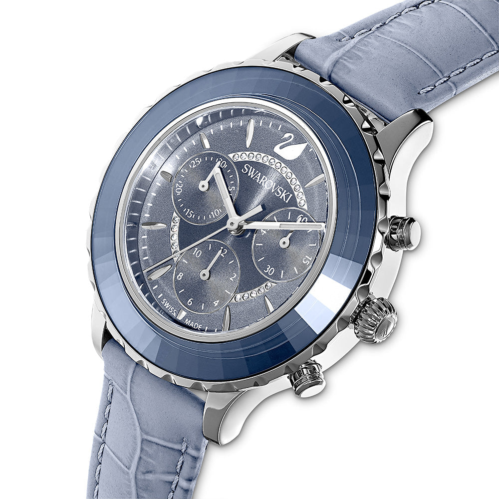 Swarovski Octea Lux Chrono Chronograph Quartz Indigo Blue Dial Women's Watch 5580600