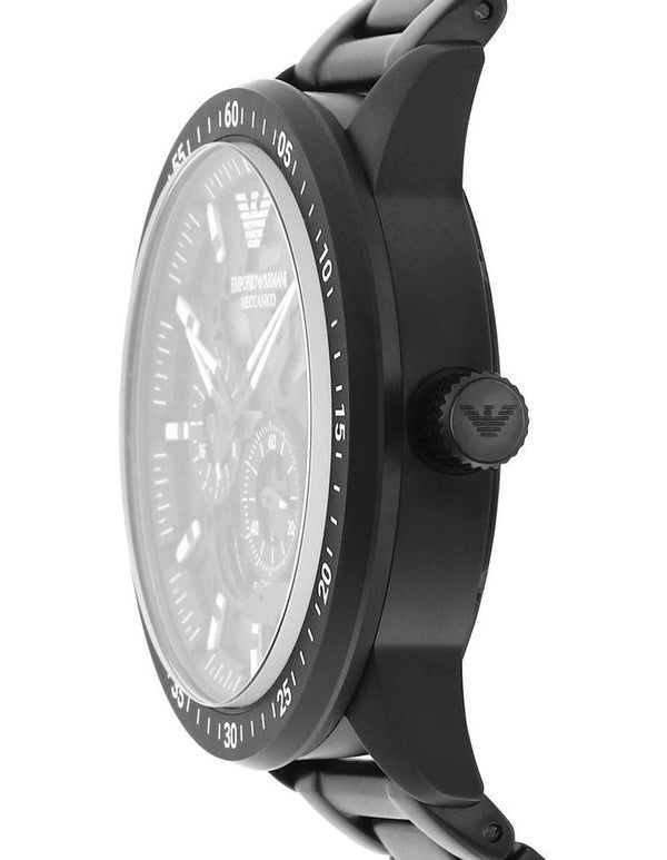 Emporio Armani Automatic Stainless Steel Black Men's Watch AR60054 - Big Daddy Jewelry #2