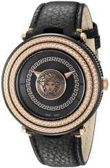 Versace V-Metal Icon Round Leather Strap Men's Watch  VQL030015 - Big Daddy Jewelry