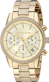 Michael Kors Ritz Chronograph Gold Tone Women's Watch  MK6597 - Big Daddy Jewelry