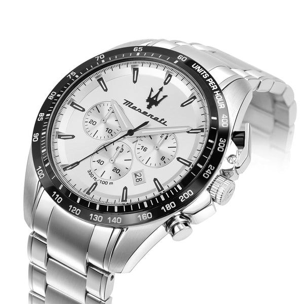 Maserati Traguardo Silver Chronograph Men's Watch R8873612049 - Big Daddy Jewelry #2