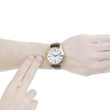 Hugo Boss White Dial Leather Strap Men's Watch 1513020 Water resistance: 30 meters Movement: Quartz