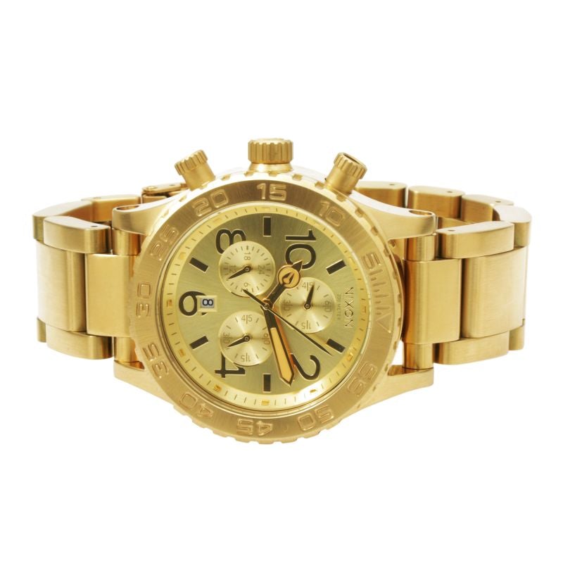 Nixon 42-20 Chrono Champagne Dial Gold Tone Men's Watch A037-502 - Big Daddy Jewelry #2