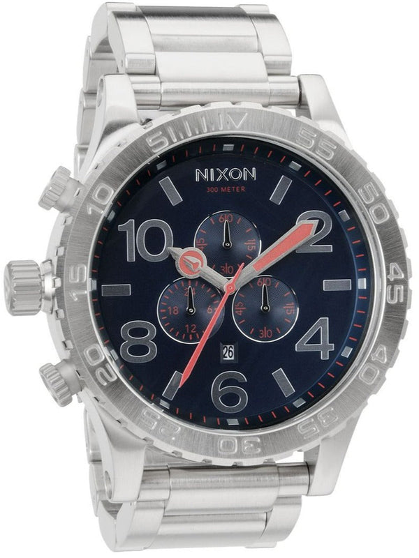 Nixon 51-30 Navy Blue Silver Men's Watch  A083-307 - Big Daddy Jewelry