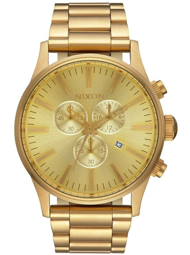 Nixon Sentry Chrono Gold Men's Watch  A386-502 - Big Daddy Jewelry