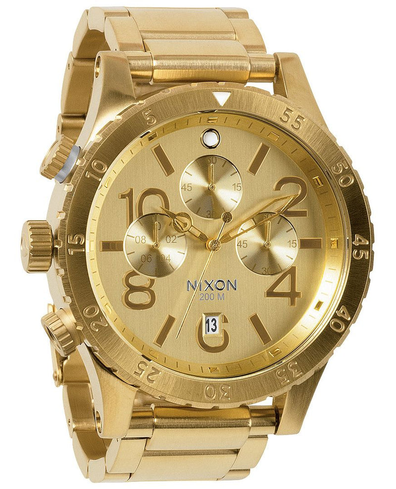 Nixon 48-20 Chrono Gold Tone Dial Men's Watch A486-502 - Big Daddy Jewelry #2
