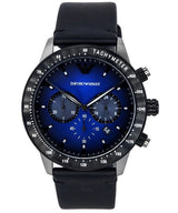 Emporio Armani Chronograph Black Leather Men's Watch  AR11522 - Big Daddy Jewelry