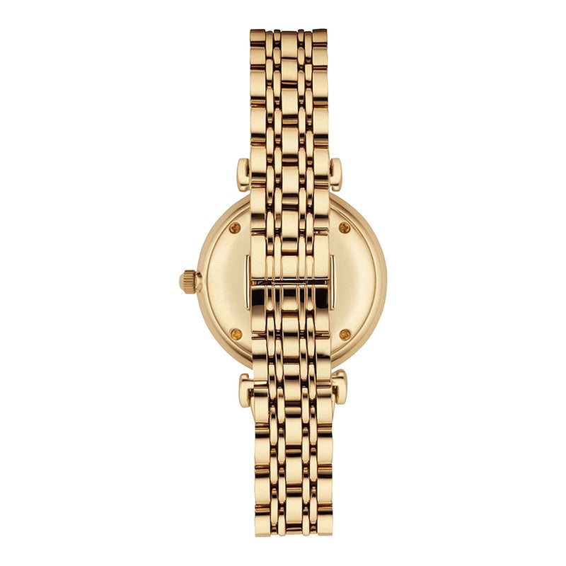 EMPORIO ARMANI Classic Silver Dial Gold-tone Ladies Watch AR1877
