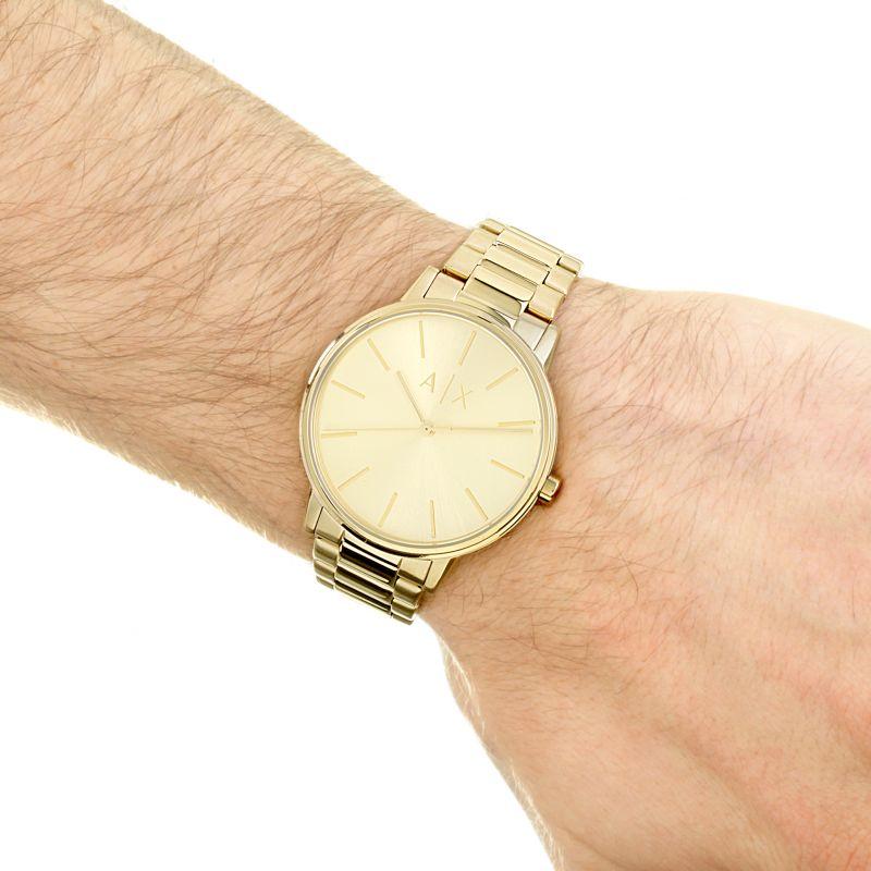 Armani Exchange Three-Hand Gold-Tone Stainless Steel Men's Watch AX2707 - Big Daddy Jewelry #4