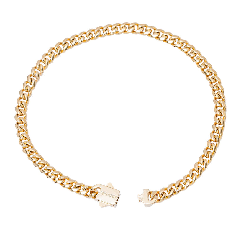 Big Daddy 5MM Cuban Link 18K Gold Bracelet