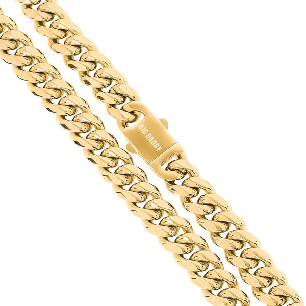 Big Daddy 10MM Cuban Link 18K Gold Chain