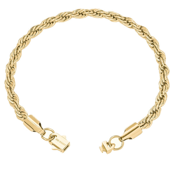 Big Daddy 6MM Gold Rope Bracelet