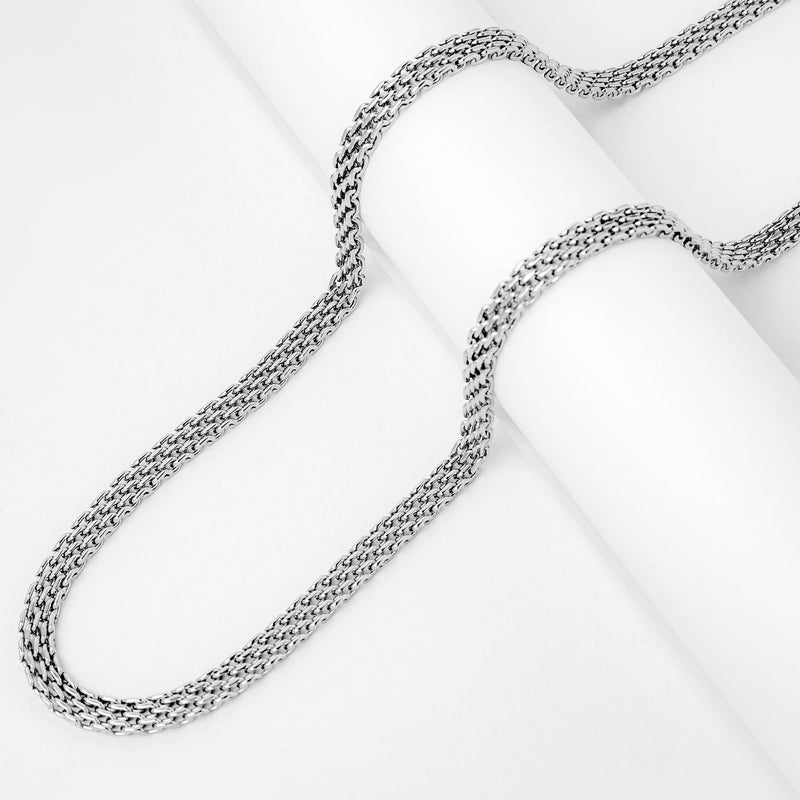 Big Daddy 6MM Silver Flat Herringbone Chain