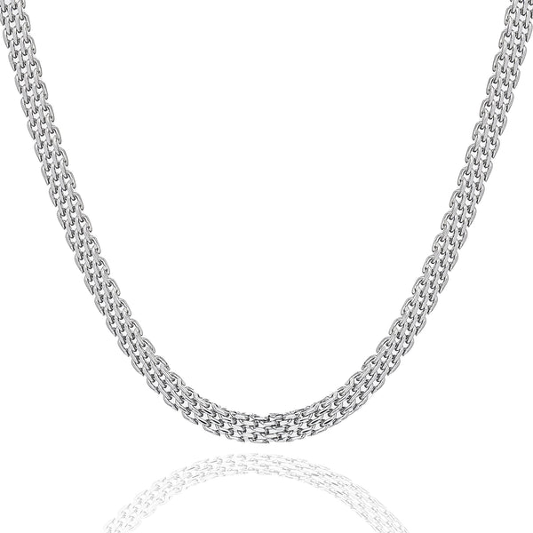 Big Daddy 6MM Silver Flat Herringbone Chain