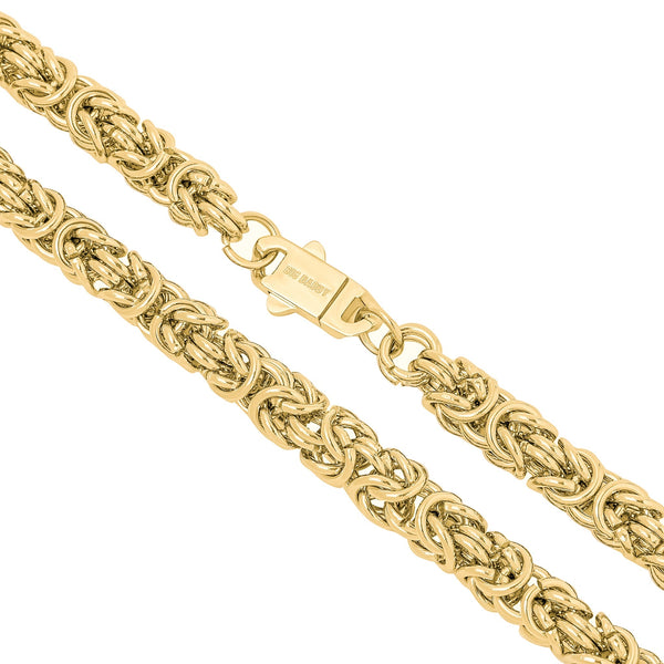 Big Daddy 8MM Byzantine Link Gold Chain