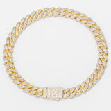 Big Daddy 8MM Cuban Link Gold Iced Out Bracelet