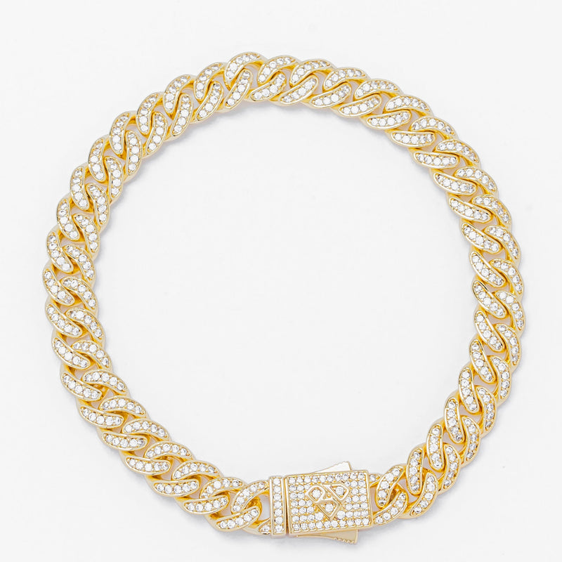 Big Daddy 8MM Bling Cuban Gold Bracelet