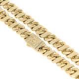 Big Daddy 10MM Sandblast Diamond & Gold Chain