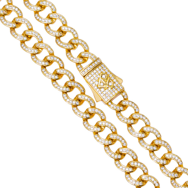 Big Daddy 8MM Iced Cuban Gold Chain