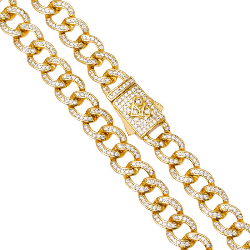 Big Daddy 8MM Iced Cuban Gold Chain