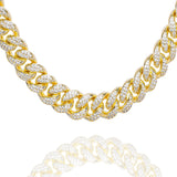 Big Daddy 12MM Gold Diamond Cuban Link Chain