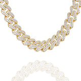 Big Daddy 12MM Gold Diamond Figaro Chain