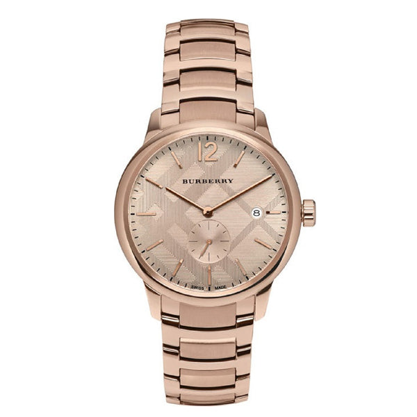Burberry Women’s Swiss Made Quartz Stainless Steel Rose Gold Dial Women's Watch  BU10116 - Big Daddy Jewelry