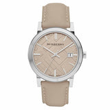 Burberry Men's Large Check Tan Leather Strap Men's Watch  BU9010 - Big Daddy Jewelry