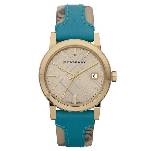Burberry Ladies Blue Leather Strap Women's Watch  BU9112 - Big Daddy Jewelry
