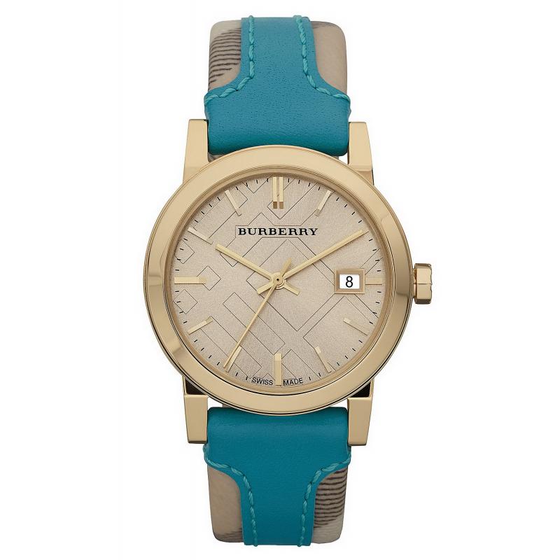 Burberry Ladies Blue Leather Strap Women's Watch  BU9112 - Big Daddy Jewelry