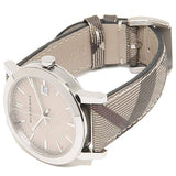 Burberry Brown Dial Brown Chequered Leather Strap Watch For Unisex Unisex Watch BU9029 - Big Daddy Jewelry #2