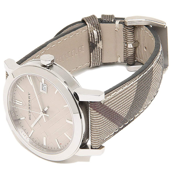Burberry Brown Dial Brown Chequered Leather Strap Watch For Unisex Unisex Watch BU9029 - Big Daddy Jewelry #2