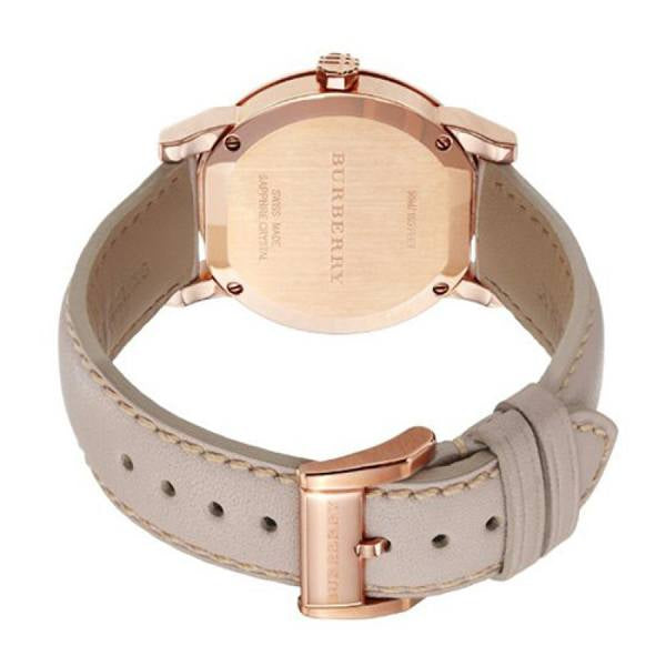 Burberry Women’s Swiss Made Leather Strap Gold Dial Women's Watch BU9131 - Big Daddy Jewelry #3