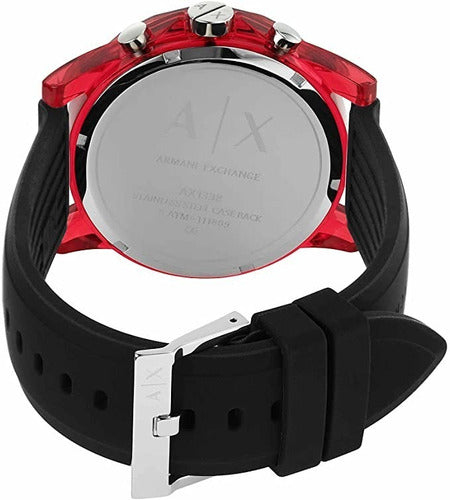 Outerbanks Red Silicon Strap Men's Watch AX1338 - Big Daddy Jewelry #3