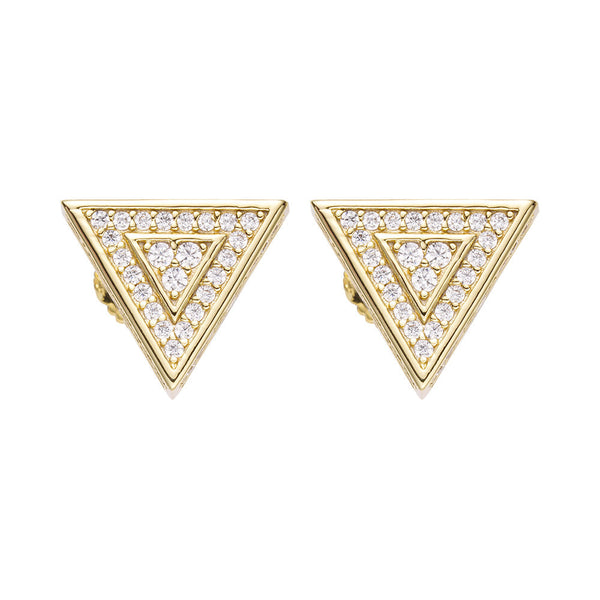 Big Daddy Triangle Stud Diamond Earring