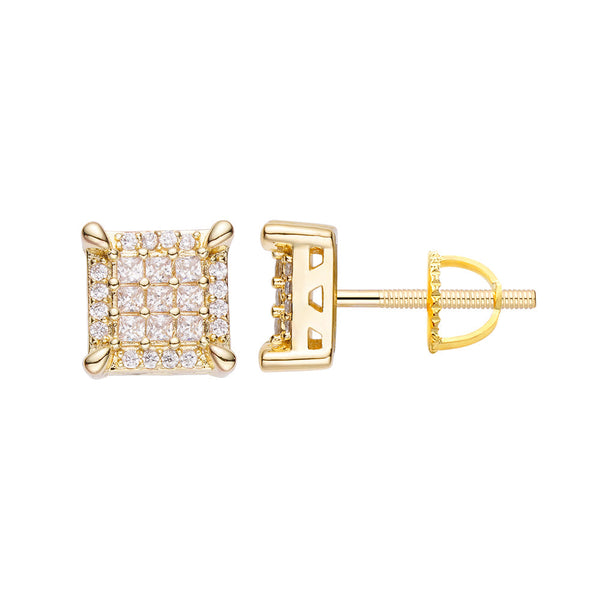 Big Daddy Emerald Cut Diamond Earring