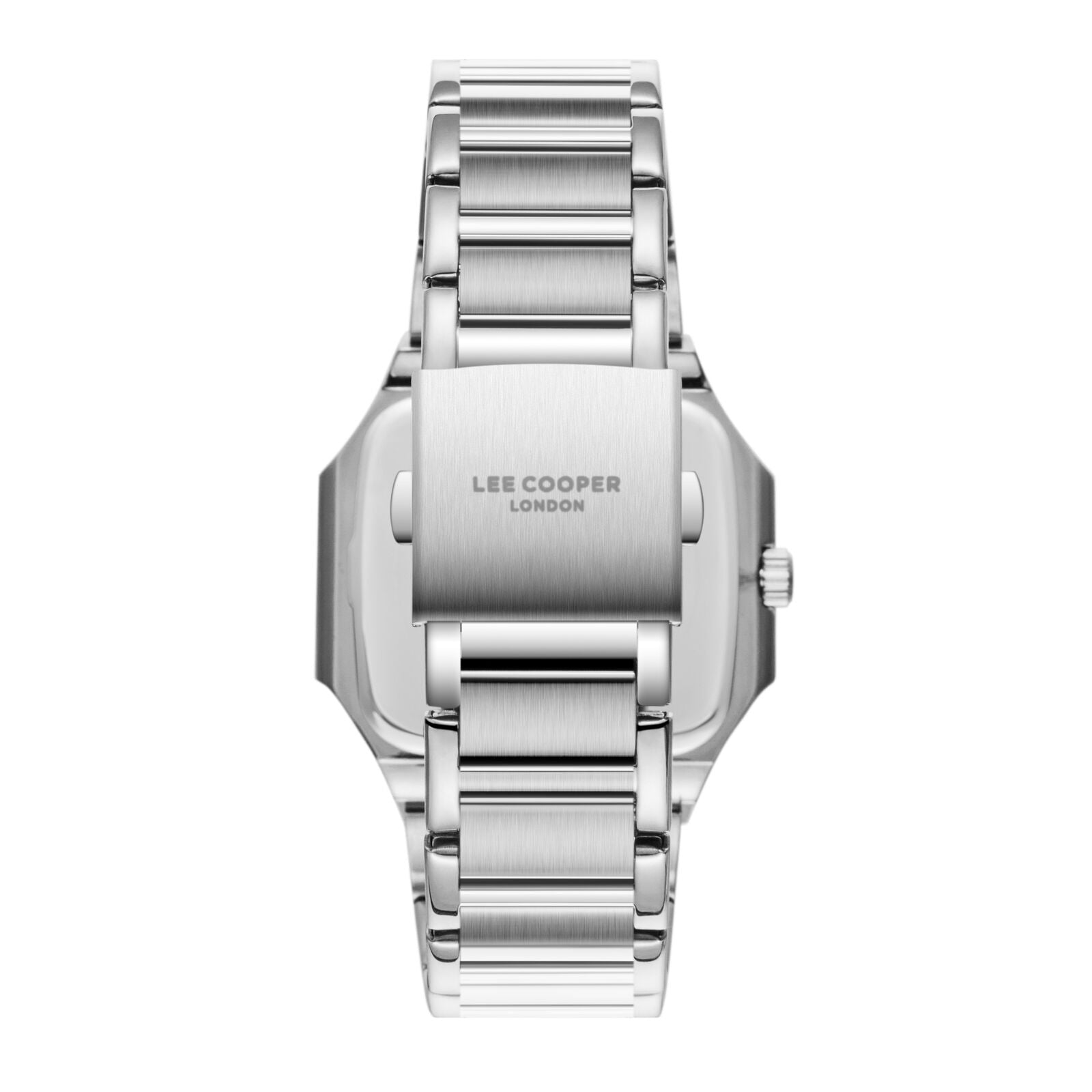 Lee Cooper Maxime Square Case Black Dial Silver Watch - LC08269.360