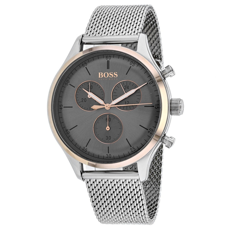 Hugo Boss Companion Chronograph Grey Dial Men's Watch 1513549 Water resistance: 50 meters Movement: Quartz